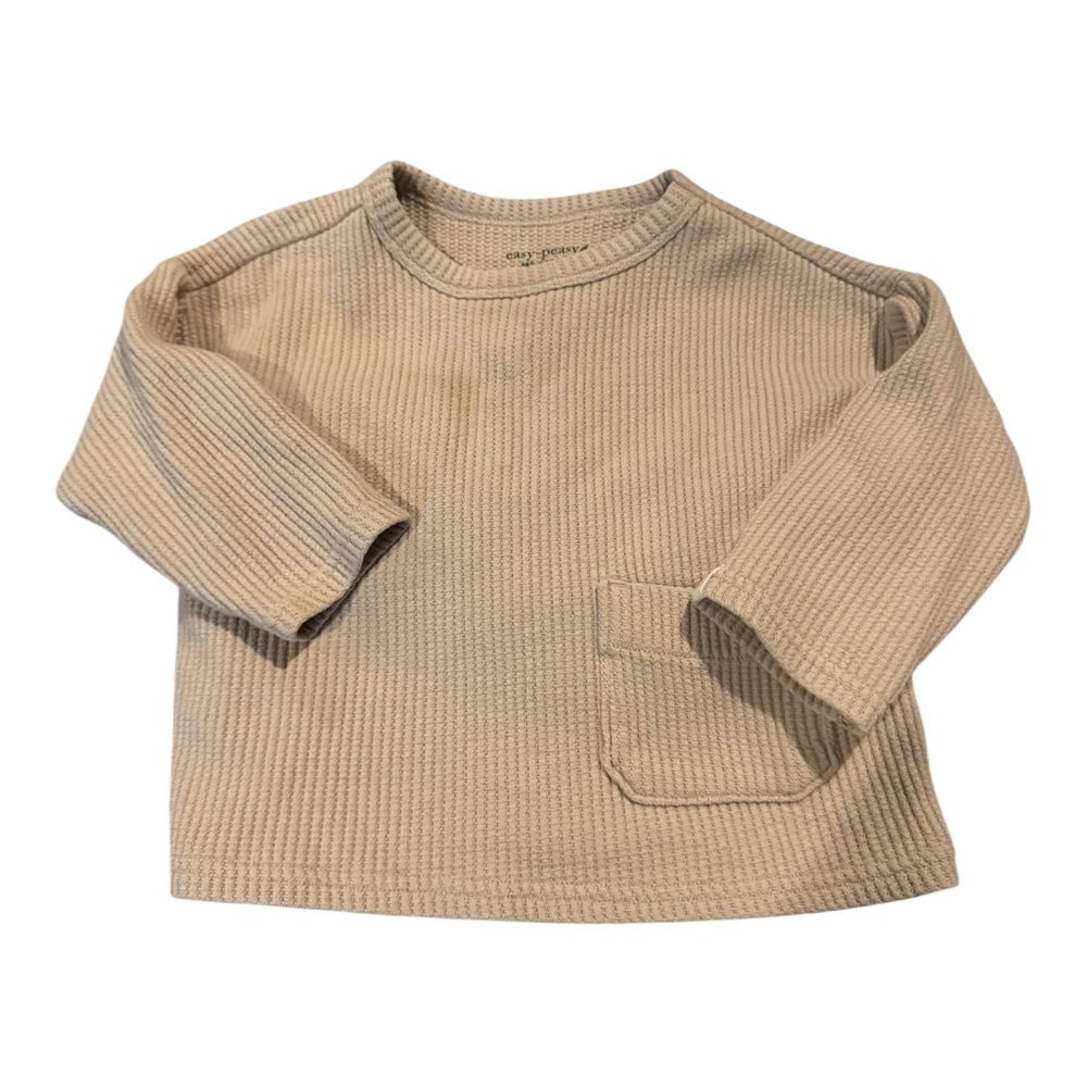 Kids Beige Sweater with Pocket